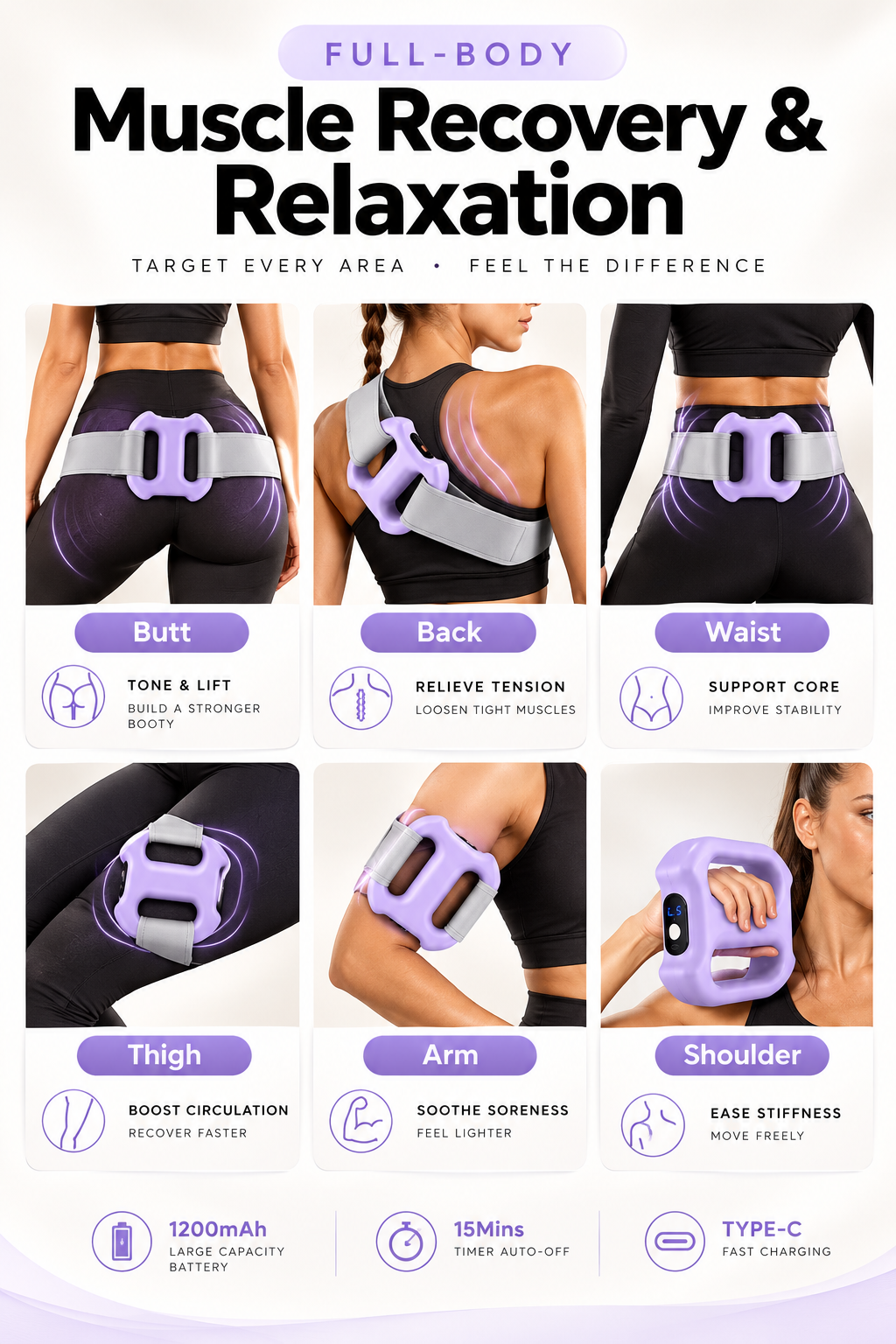 Rechargeable Electric Fascia Massage Ring